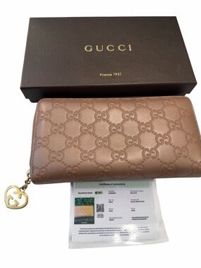 Gucci Vintage Gucci Interlocking GG Leather Continental Wallet